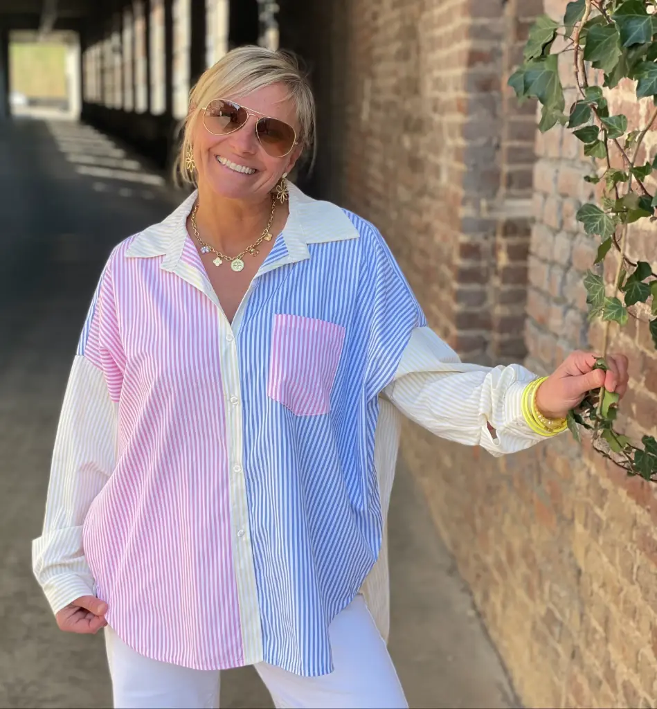 Chemise lignes Mulicolore