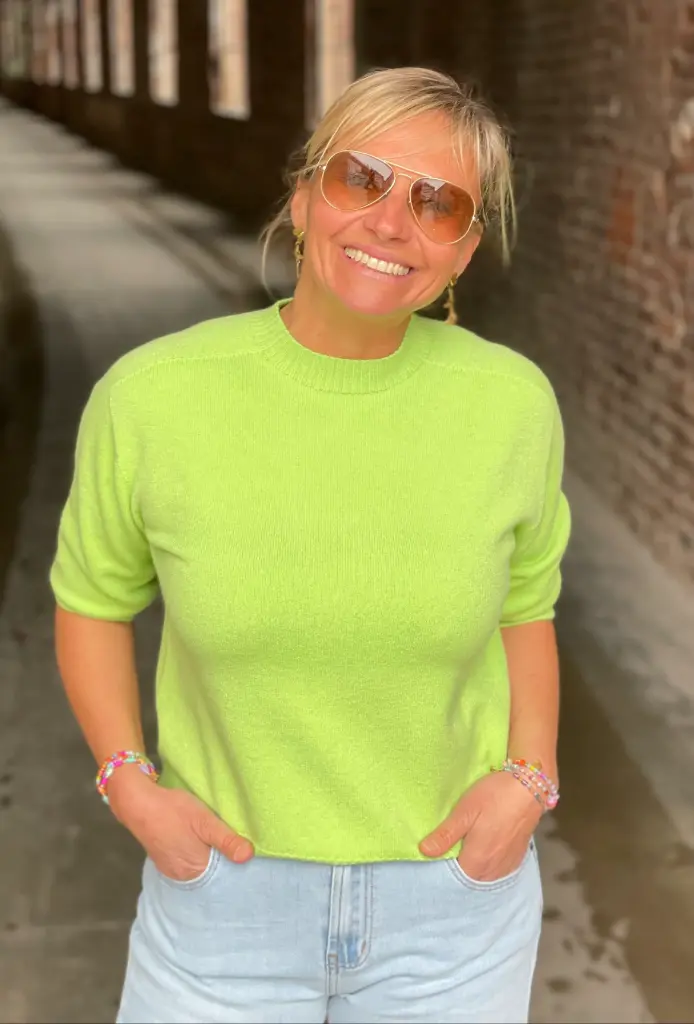 Pull col rond manches 3/4