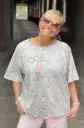 Sweat manches courtes Fleurs
