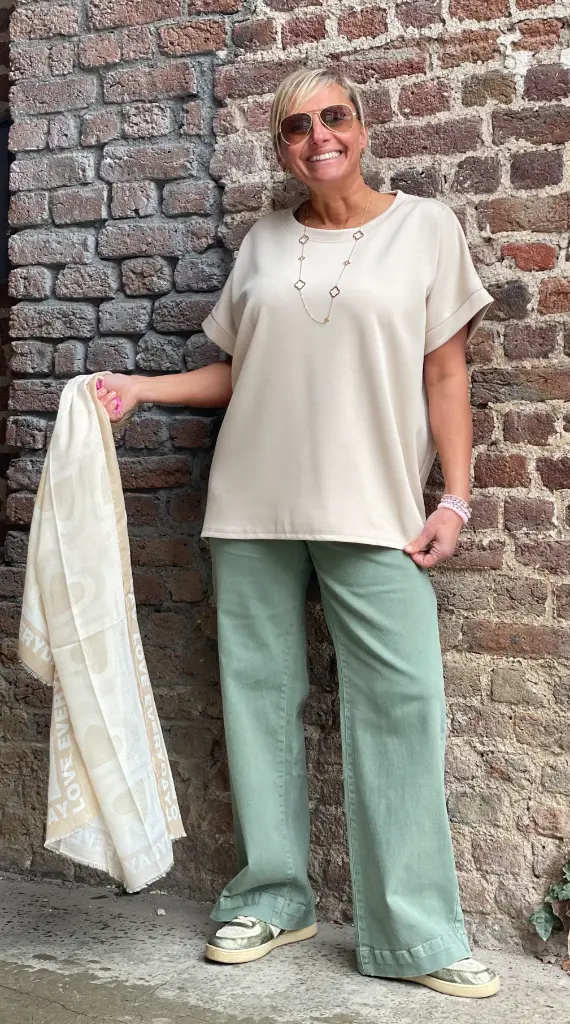 Pantalon 4 poches appliquées