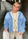 Veste jeans capuche