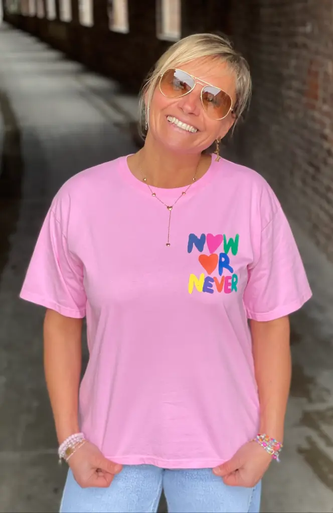 T-shirt Now Or Never dos