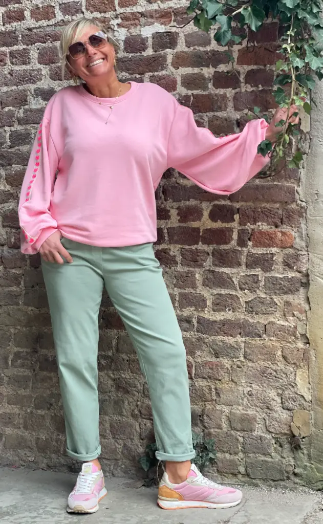 Pantalon carotte stretch