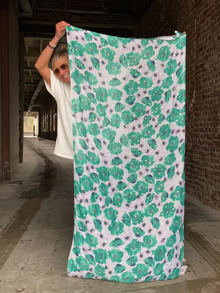 Foulard Fleurs Japon