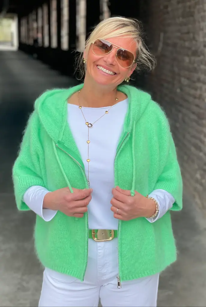 Gilet manches courtes Capuche