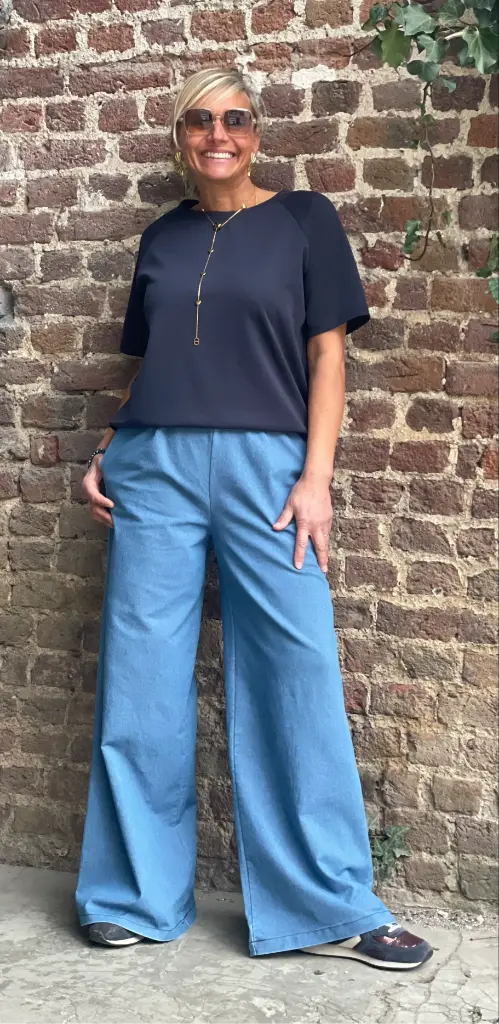 Jeans ample ceinture