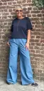 Jeans ample ceinture
