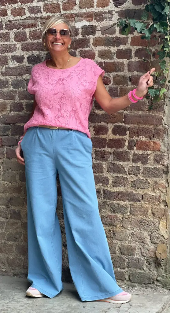 Jeans ample ceinture