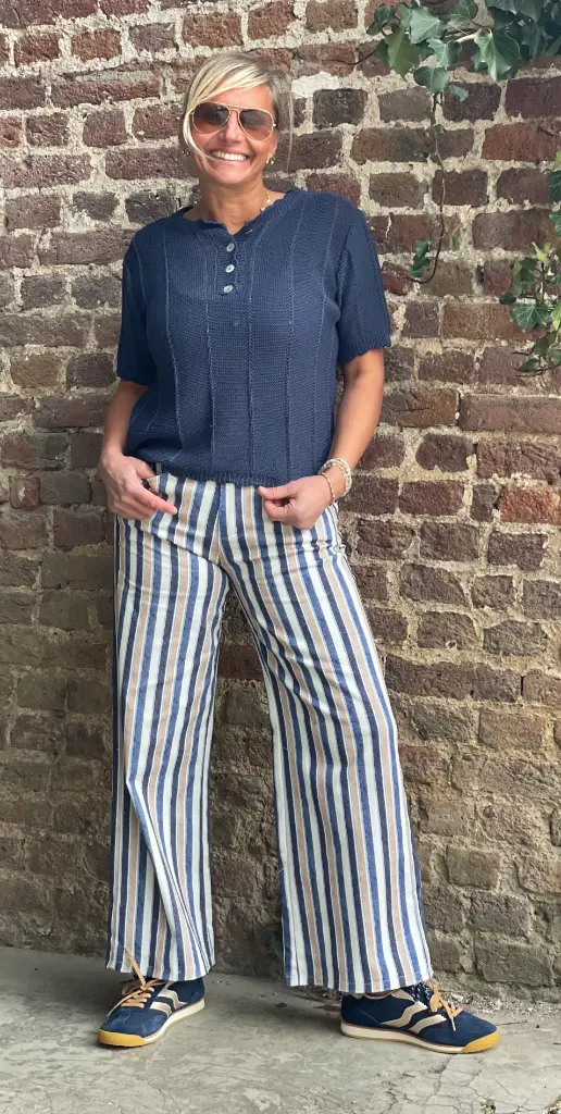 Pantalon Ligné
