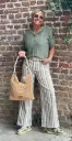 Pantalon Ligné