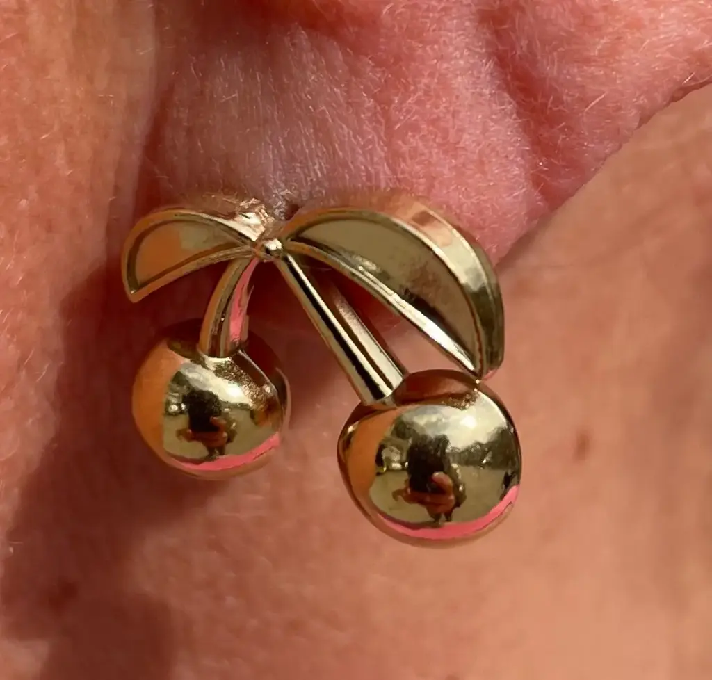 Boucles d'oreilles minis Cerises n°242