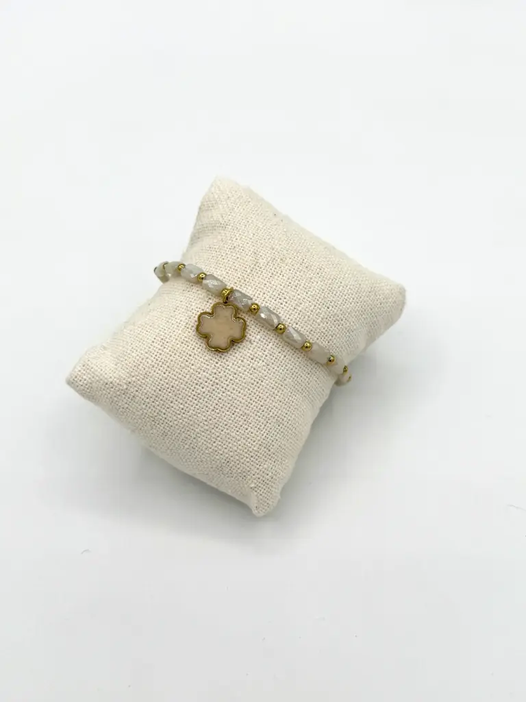 Bracelet Trèfle nacré n°28