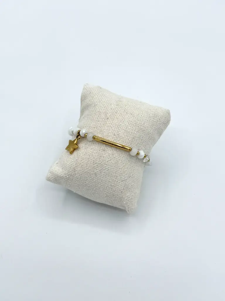 Bracelet tige étoile n°224(blanc)