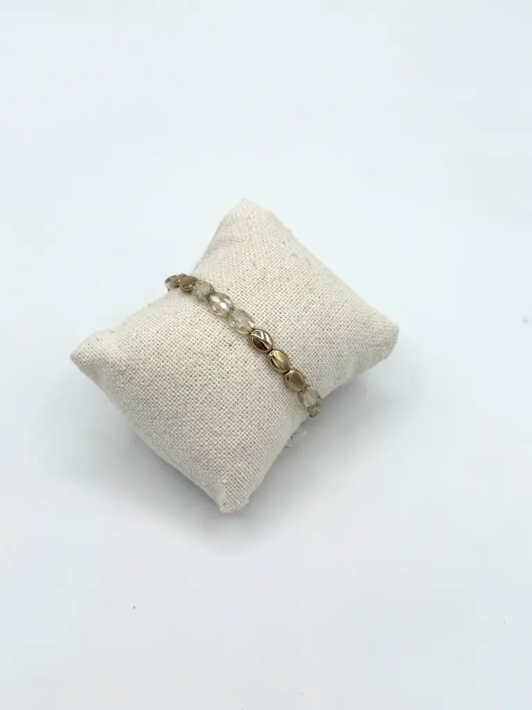 Bracelet ovales transparents n°290(beige)