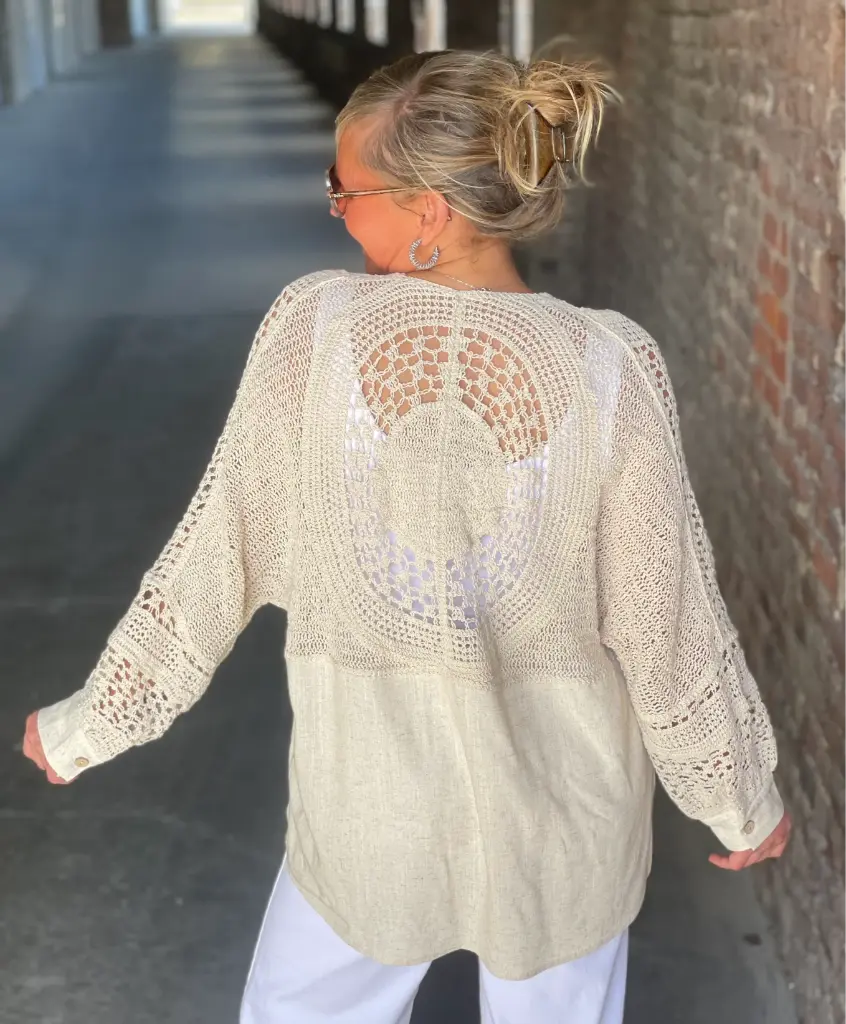 Chemisier manches Macramé