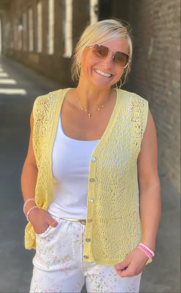 Gilet sans manches Macramé