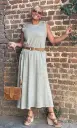 Robe longue coton délavé