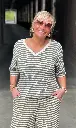 Blouse bob col V
