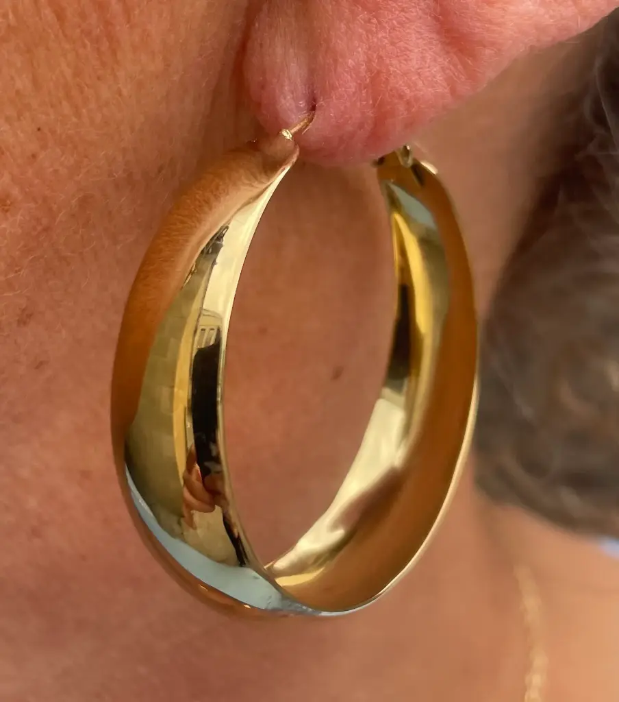 Boucles d'oreilles créoles bombées n°247