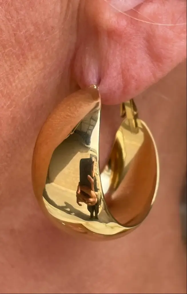 Boucles d'oreilles créoles bombées n°247