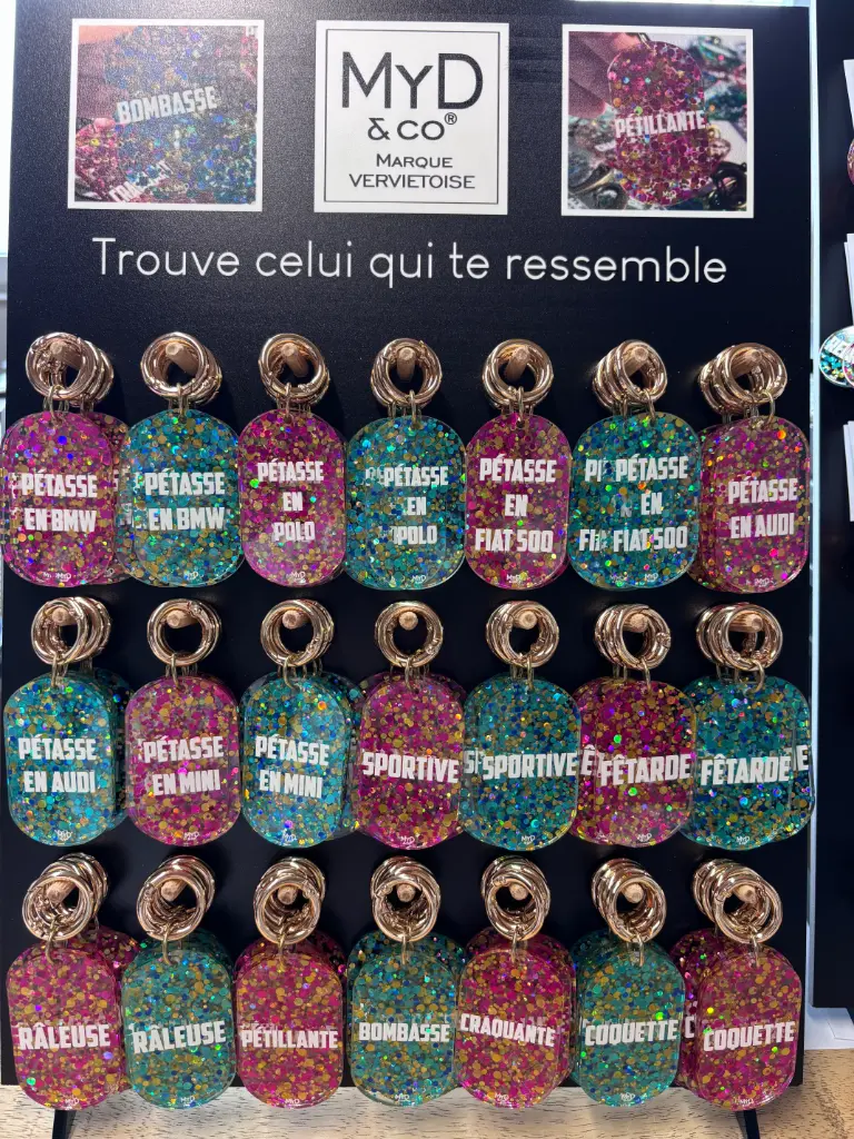 Portes clefs Paillettes 