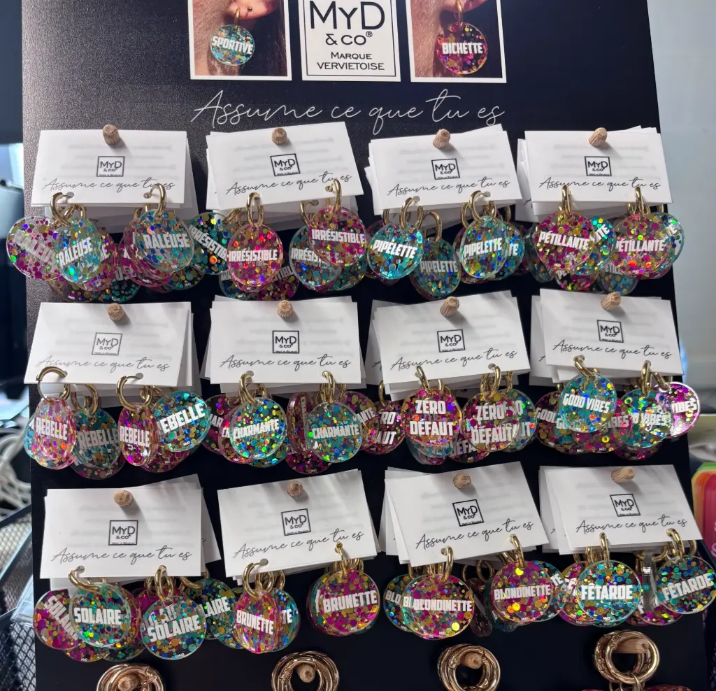 Boucles d'oreilles à Paillettes