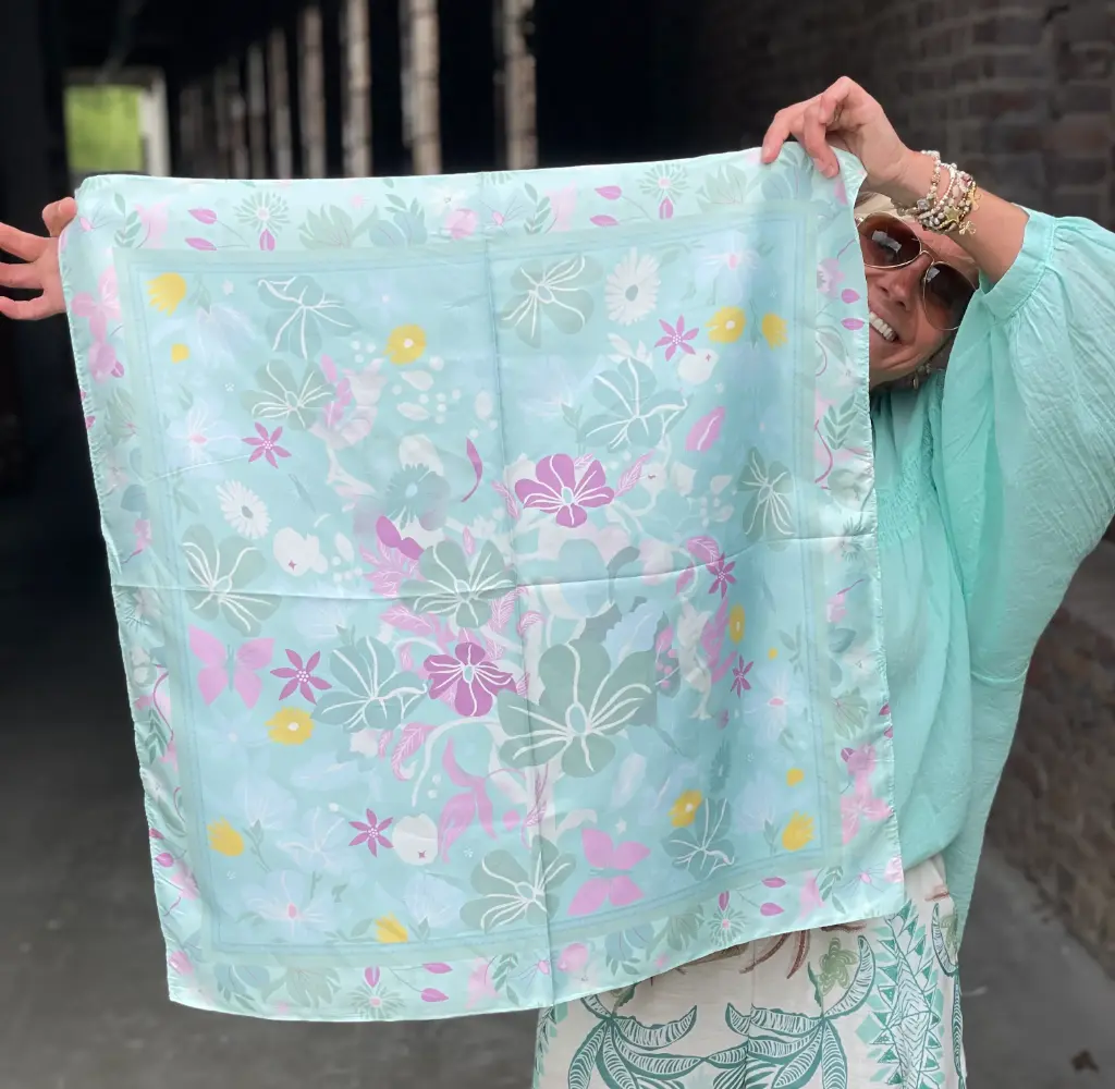 Foulard carré Botanique