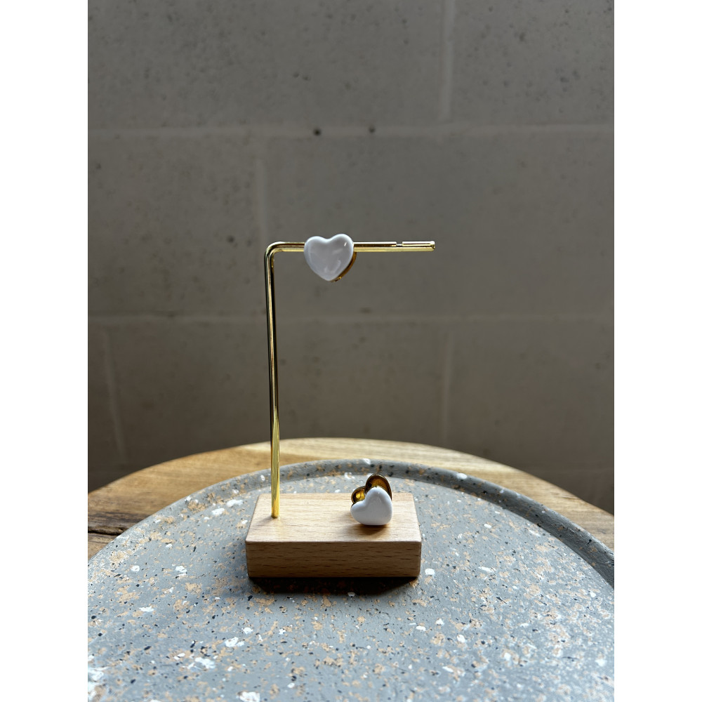 Boucles d'oreilles Coeurs Réversibles n°85