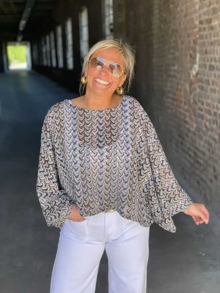 Blouse Chauve-Souris Serpentins