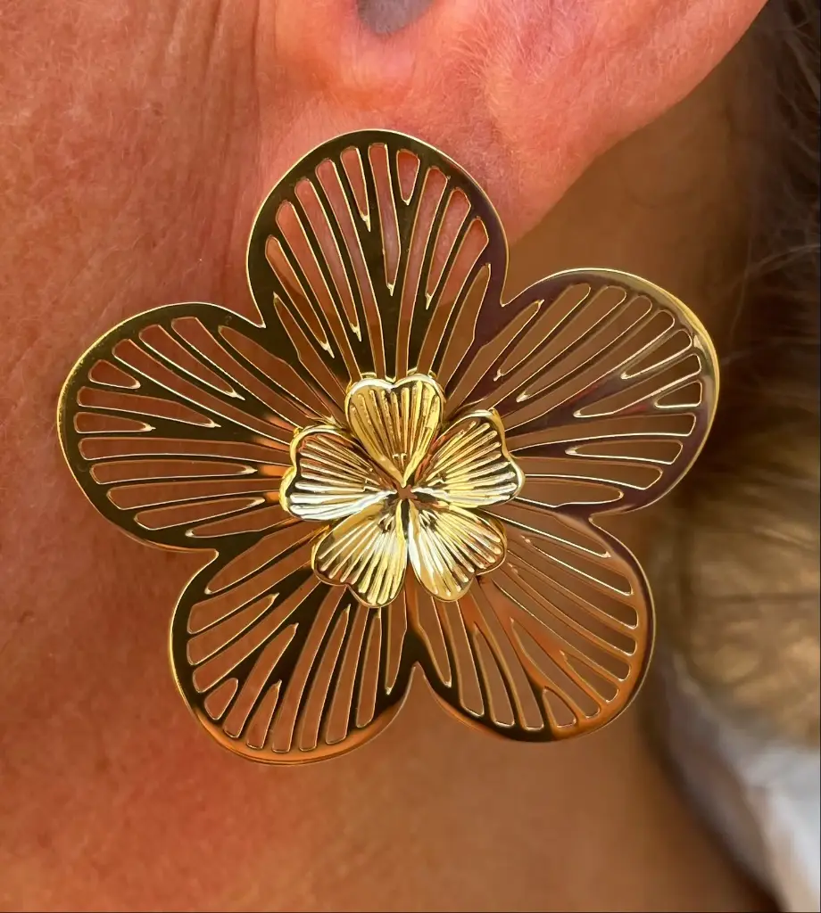 Boucles d'oreilles Big Flowers n°255