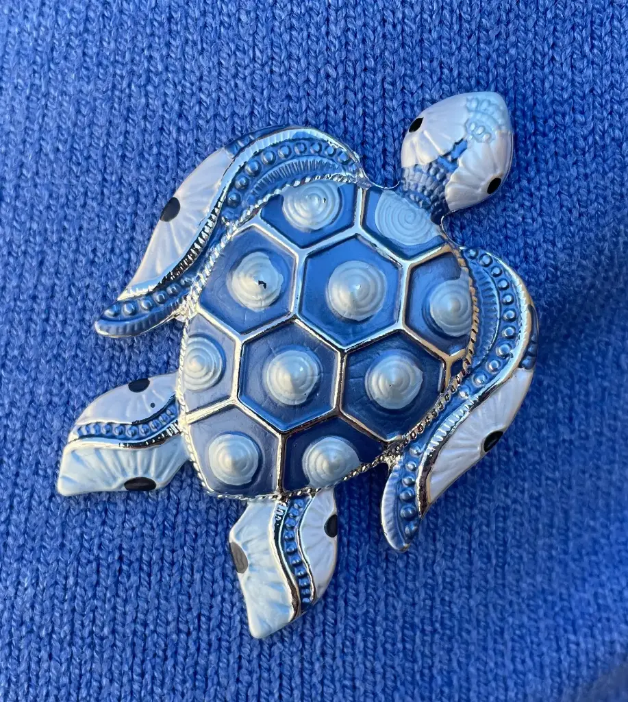 Broche aimant Tortue d'eau