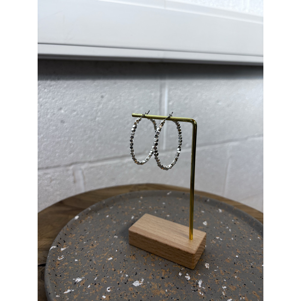 Boucles d'oreilles Créoles Minis Cubes N°59