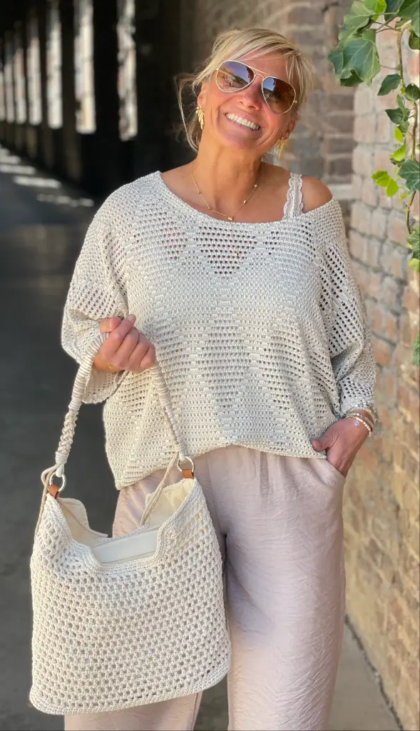 Pull treillis Losanges