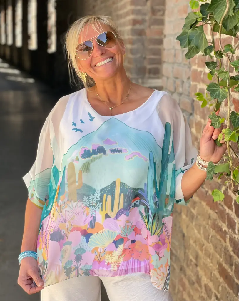 Blouse voile Cactus