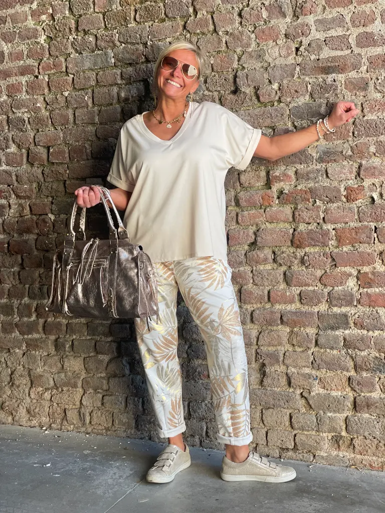 Pantalon relax Feuillage