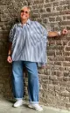 Jeans Barrel Coutures