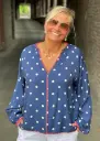 Blouse Pois coutures Fluo