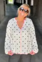 Blouse Pois coutures Fluo