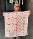 Foulard carré timbres summer