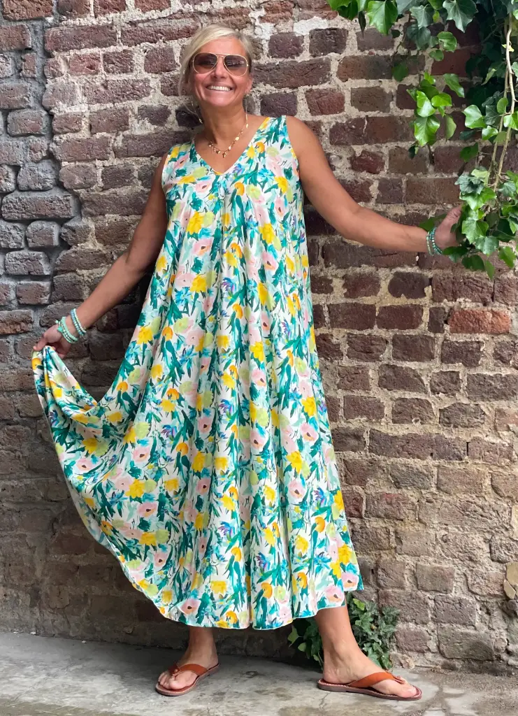 Robe Elsa fleurs