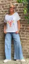 Jeans moustache