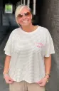 T-shirt marin Dolce Vita