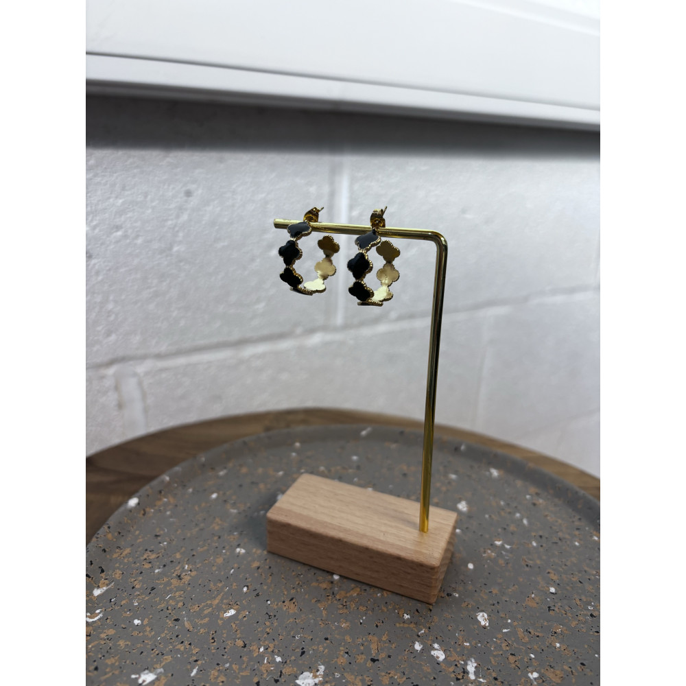 Boucles d'oreilles minis trèfles n°42