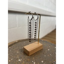 Boucles d'oreilles pendante petits médaillons n°97