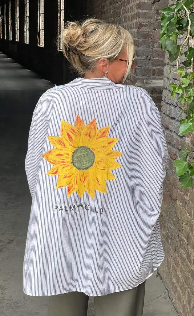 Chemisier ligné Tournesol