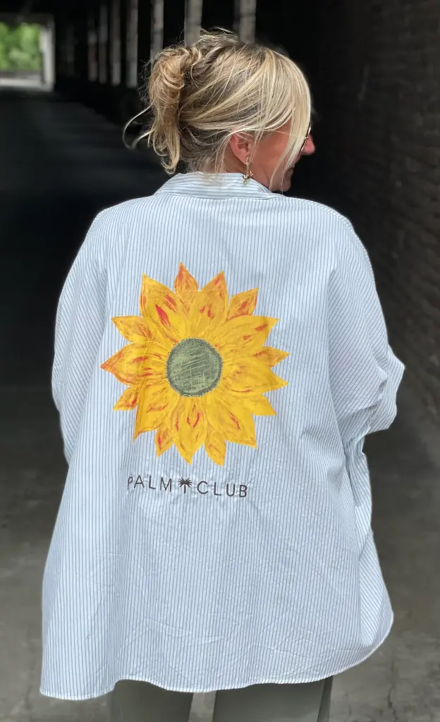 Chemisier ligné Tournesol