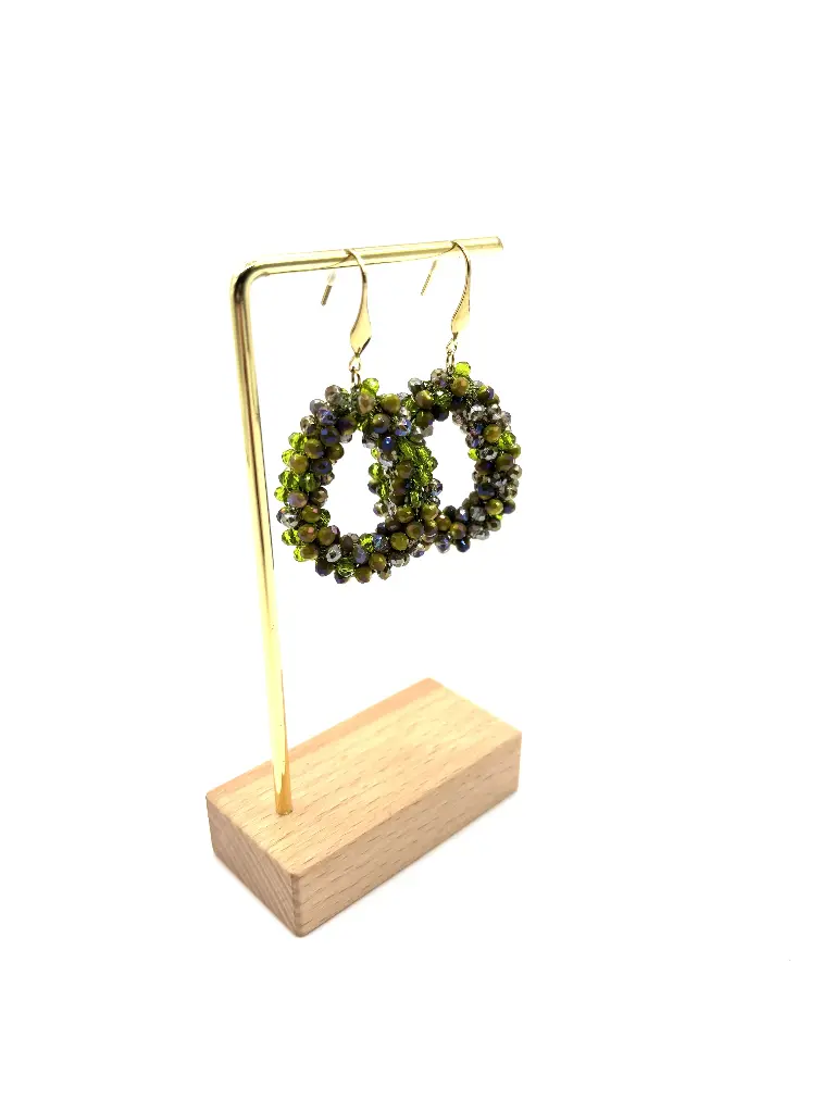 Boucles doreilles perles goutte Smal n47