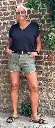 Short effiloché jeans