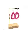 Boucles d'oreilles perles goutte argentée n°30