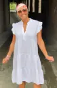 Robe Gaz de Coton volants